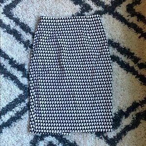 Geometric Pencil Skirt